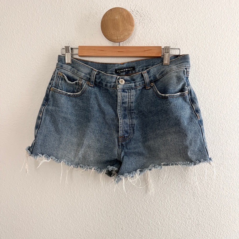 Brandy Melville Denim Button Front Shorts
